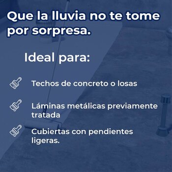 Impermeabilizante Acrílico Acril Techo 5 Ultra blanco 18L