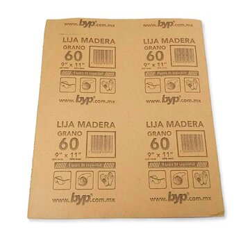 Lija Madera Grueso marca Byp Grano 60
