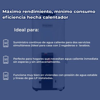 Calentador Paso 11 L Calorex Poderus 2 Servicios Gas LP