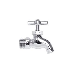 Llave Nariz Bronce Cromada Rugo ½ pulg