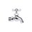 Llave Nariz Bronce Cromada Rugo ½ pulg