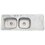 Fregadero marca Eb Técnica 144 x 54 cm 2 Tinas 1 Escurridor