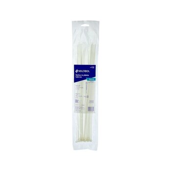 Cincho Plástico Volteck Transparente 35 cm