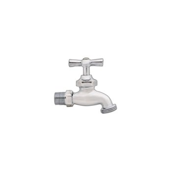 Llave Manguera Cromada Rugo ½ pulg