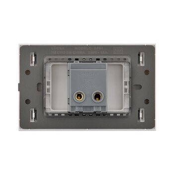 Contacto Placa de 1 Apagador Sencillo Lucek Flat Negro