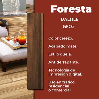 Piso Tipo Madera Foresta cereso Daltile 20x90 cm GF02