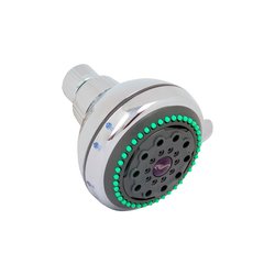 Regadera Redonda de 3 1/4” con 5 funciones sin brazo Rugo 44PC