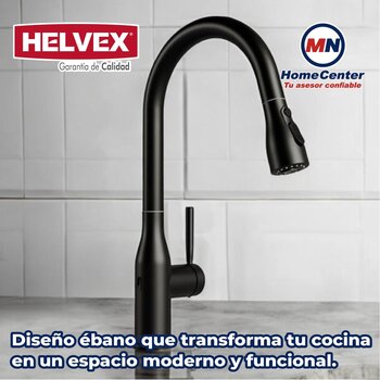 Llave Monomando de fregadero electrónico sensor Practika Helvex