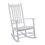 Silla Mecedora De Madera Blanca