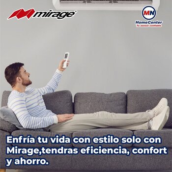 Minisplit 1.5 Ton Solo Frío 220 V Mirage Life 12