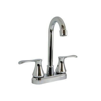 Llave Mezcladora 4" Para Lavabo Tipo Bar Rugo Acabado Cromo