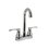 Llave Mezcladora 4" Para Lavabo Tipo Bar Rugo Acabado Cromo