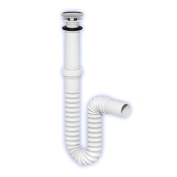 CESPOL LAVABO FLEXIBLE TIPO P C/MEMBRANA ANTI-OLORES
