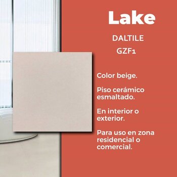 Piso Lake Beige Daltile 45x45 cm GZF1