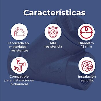 Válvula de Retención Check Tipo Columpio Rugo ½ pulgada
