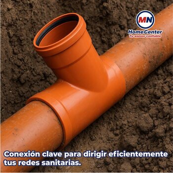 Yee PVC Sanitaria 250 x 160 mm para Sistemas de Alcantarillado