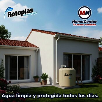 Tinaco PLUS Beige 1100 L c/herrajes y Filtro