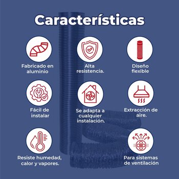 Ducto de Aluminio Flexible Extracción Coflex