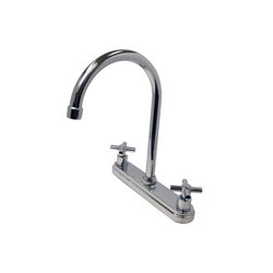 Llave Mezcladora 8" al Piso Para Fregadero Con Cubierta Rugo 8BM