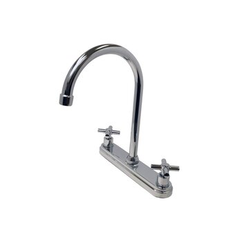Llave Mezcladora 8" al Piso Para Fregadero Con Cubierta Rugo 8BM