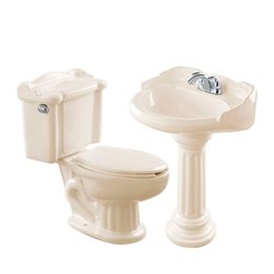 Paquete Sanitarios Alargado Romano Hueso