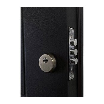 Puerta de Alta Seguridad Derecha 95x213 cm Negra