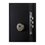 Puerta de Alta Seguridad Derecha 95x213 cm Negra