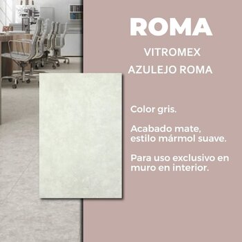 Piso Roma Gris Vitromex 40x40 cm