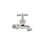 Llave Manguera Cromada Rugo ½ pulg