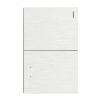 Placa 2 Apagadores Sencillos Lucek Flat Blanco