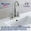 Llave Mezcladora 4" Para Lavabo Tipo Bar Rugo Acabado Cromo