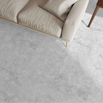 Piso cerámico Vitromex Canea gris 45x45 cm acabado mate