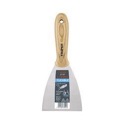 Espátula flexible 3" pulgadas con mango de madera truper