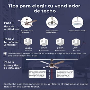 Ventilador Anslee LP Plata mate 46 pulg Hunter
