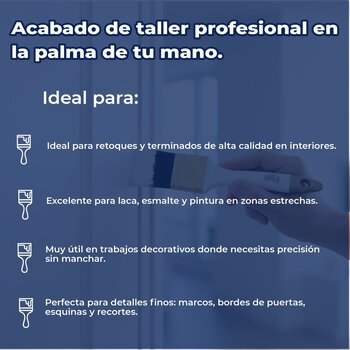 Brocha Premium de Cerda Natural y Poliéster BYP 1 1/2" Pulgada