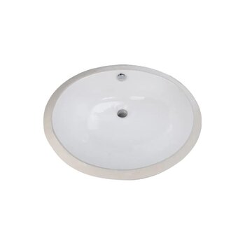 Lavabo Bajo Cubierta Helvex con Rebosadero Blanco LV Lugano