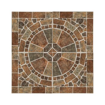 Piso Cerámico Geométrico Rioja Multicolor Daltile 45x45 cm GRJ1
