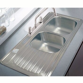 Tarja Fregadero Eb Técnica Con 2 Tinas 1 Escurridor 144 x 54 cm