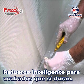 Malla Fibra de Vidrio Ligera Auto adherible 92CM X 46M