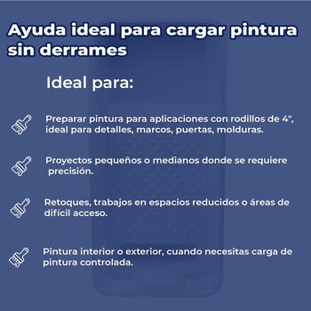 Charola Byp Reforzada Para Rodillo de 4" Pulg Uso Profesional