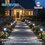 Luminario solar led jardin estaca recargable 5000K walk negro