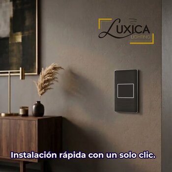 Placa Ciega Color Negro Luxica