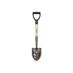 Pala cajuelera redonda puño "D" mango de madera Truper