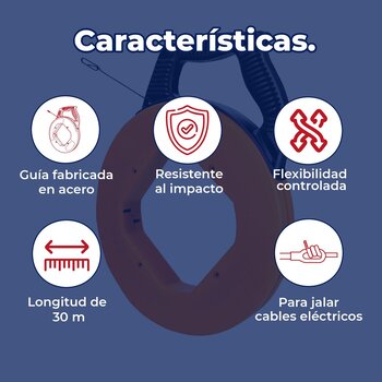 Guía de Acero Para Cable 30 M Truper