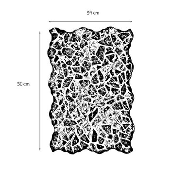 Piso Gravel Stone Daltile 34 x 50 cm Black GGL3