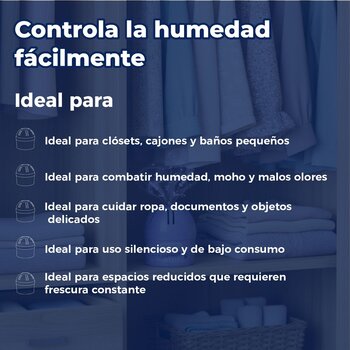 Mini Deshumidificador de Ambiente Humydry Aroma Lavanda