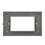 Placa Ciega Lucek Flat Plata