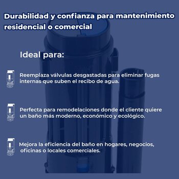 Válvula de Descarga Sanitario Dual 2" Pulgadas WC 2 Pzas