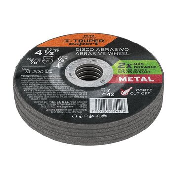 Disco Corte Metal Truper 4½ Alto Rendimiento