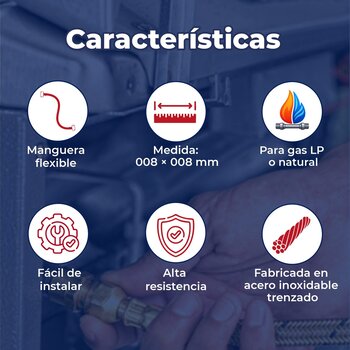 Conector Flexible Para Gas 5/16X5/16X1.50 M Coflex